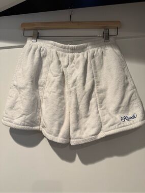 VINTAGE Embroidered White Women's Terry Shorts